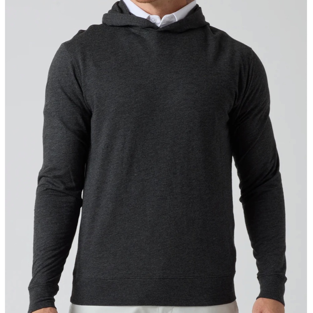 Straight down Charcoal Gray Men's Groove Hoodie XL